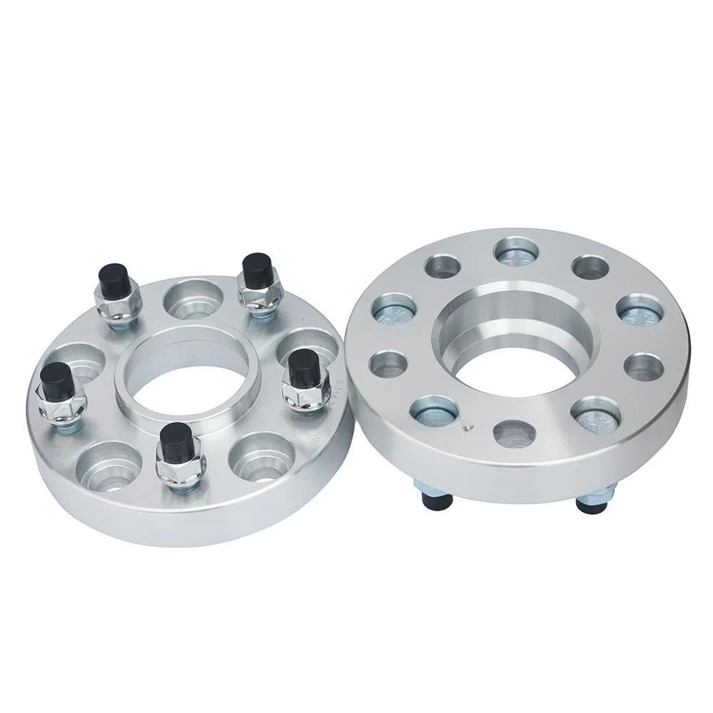 DNZOGW Spurverbreiterungen Für C-MAX Für Focus Für Mondeo Einstellen Rad Hub2Pcs PCD 5x108 5X 4,25 CB 63,4mm Dicke 25mm Aluminium Auto Reifen Flansch Spurverbreiterung von DNZOGW