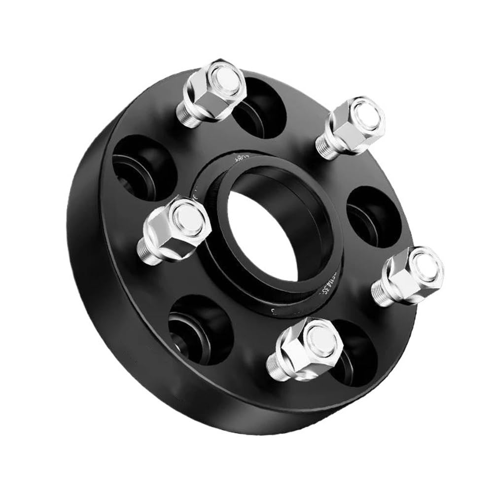 DNZOGW Spurverbreiterungen Für Defender Für Range Für Rover Für Sport Für Discovery 3 4 5 Für LR3 Für LR4 2PCS PCD 5x120 CB 72,6 Rad Spacer Adapter(Black spacer20mm) von DNZOGW