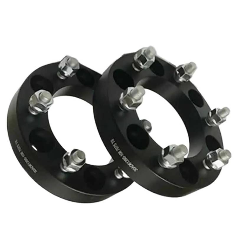 DNZOGW Spurverbreiterungen Für Suzuki Für Jimny Für Jimny Für Sierra 2 Stücke PCD 5x139,7 CB 108mm Aluminium Legierung Hubcentric Rad Spacer Adapter(2PCS Black 25mm) von DNZOGW