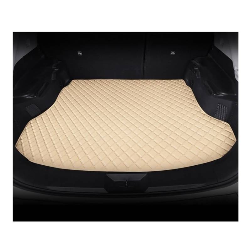 Kofferraummatte Bodenmatte Für Accord VII 2008 2009 2010 2011 2012 2013 PU-Kofferraumwanne Matte Auto Volle Abdeckung Kofferraumwanne Innenausstattung Autozubehör Teppich(Beige) von DNZOGW