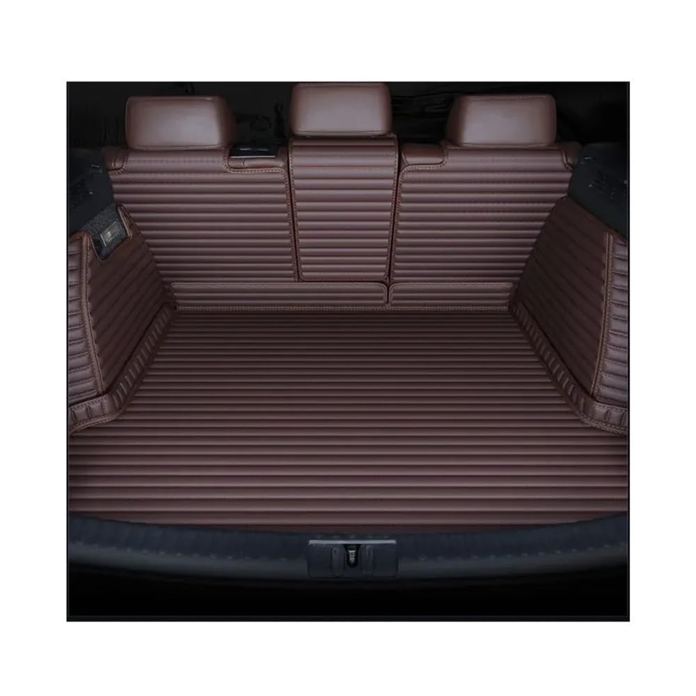 Kofferraummatte Bodenmatte Für Cadillac Für XT6 6 Sitz 2020 2021 2022 Vollständige Abdeckung Kofferraumschutz Zubehör Innenausstattung(Coffee Color) von DNZOGW