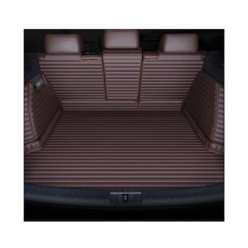 Kofferraummatte Bodenmatte Für Cadillac Für XT6 6 Sitz 2020 2021 2022 Vollständige Abdeckung Kofferraumschutz Zubehör Innenausstattung(Coffee Color) von DNZOGW