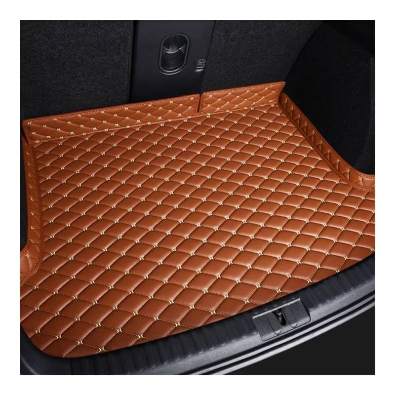 Kofferraummatte Bodenmatte Für Hyundai Für Santa Fe 7 Sitz 2013 2014 2015 2016 2017 2018 Kofferraumschutzmatte Autozubehör Innenausstattung(Brown) von DNZOGW