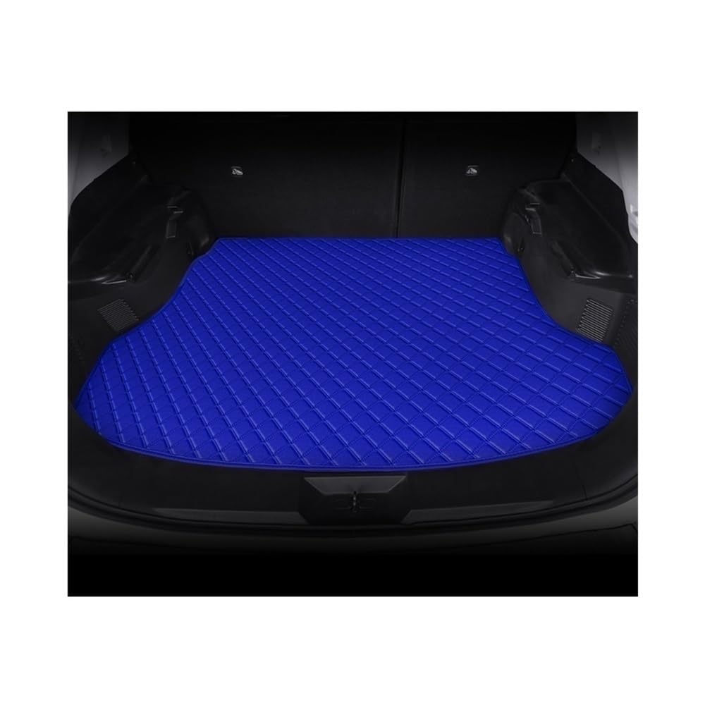 Kofferraummatte Bodenmatte Für I4 2022 PU Auto Boot Cargo Liner Trunk Cargo Lagerung Teppich Liner Matte Innen Auto Zubehör Teppich(Blue) von DNZOGW