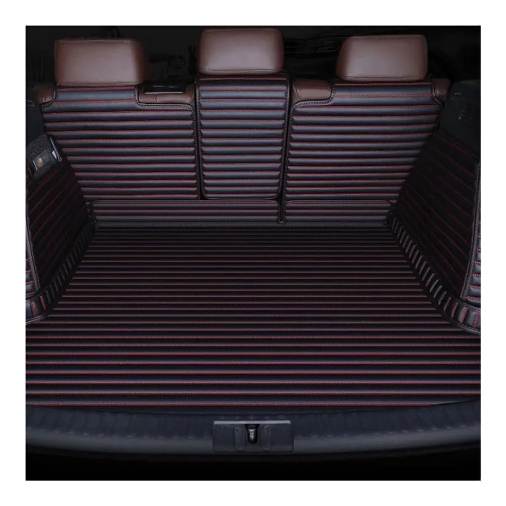 Kofferraummatte Bodenmatte Für Lexus Für GX 2004 2005 2006 2007 2008 2009 Vollständige Abdeckung Auto Boot Cargo Liner Zubehör Innen(Black red Color) von DNZOGW