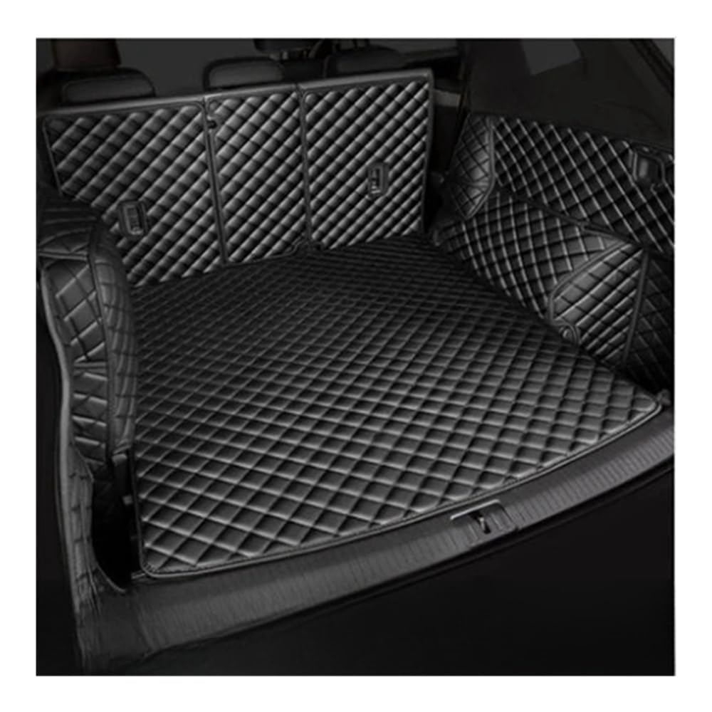 Kofferraummatte Bodenmatte Für X1 2010 2011 2012 2013 2014 2015 Auto Fracht Hinten Boot Liner Kofferraum Matte Teppich Schutz Auto Innen Zubehör(Black) von DNZOGW