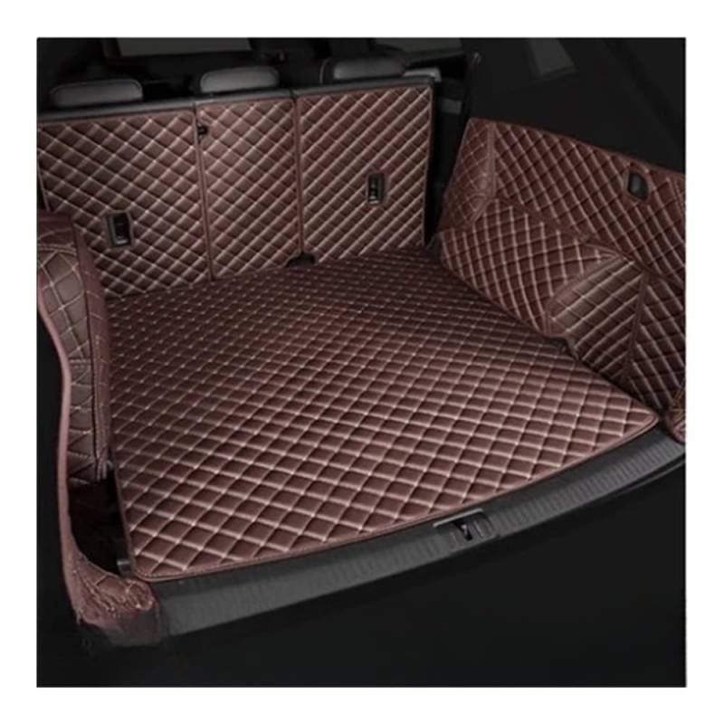 Kofferraummatte Bodenmatte Für X1 2010 2011 2012 2013 2014 2015 Auto Fracht Hinten Boot Liner Kofferraum Matte Teppich Schutz Auto Innen Zubehör(Brown) von DNZOGW