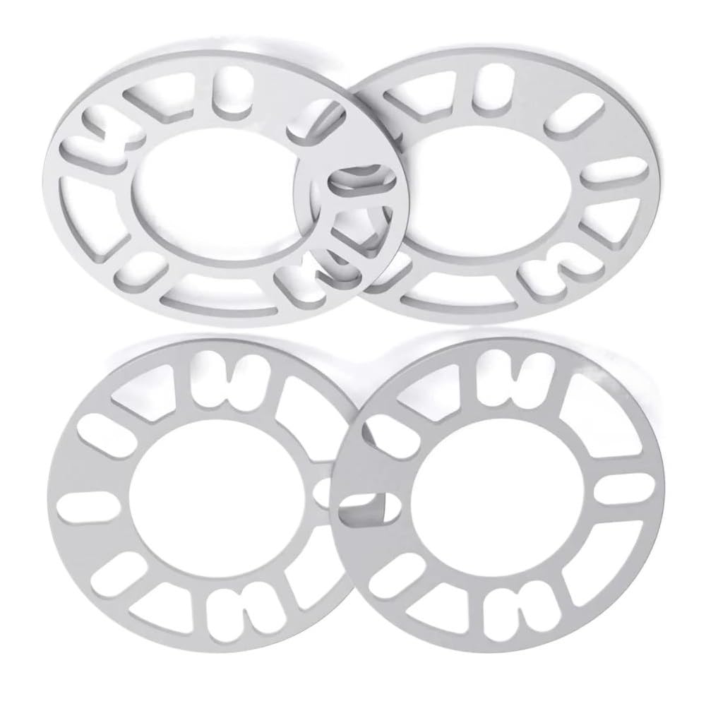 Spurverbreiterungen 4 Stück 3 Mm Alu-Radabstandshalter Für Autos, Adapterplatten, Unterlegscheiben, 4 Und 5 Bolzen, Verbreiterte Radnaben-Abstandshalter von DNZOGW