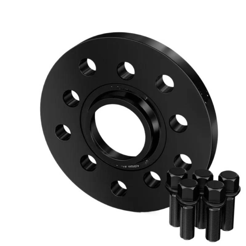 Spurverbreiterungen Für Cooper 2018 2 Stück 7075-T6 15 20 Mm 5 X 112 66,6 M14 X 1,25 Spurverbreiterungs-Adapterdichtung(2PCS Black 15mm) von DNZOGW