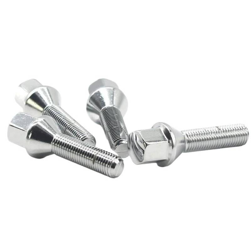 Spurverbreiterungen Steel Radschrauben M12x1,5 14x1,5 14x1,25 12x1,25 In Verschiedenen Längen 10 Stück Reifenzubehör(10pcs conical 30mm,M12x1.25) von DNZOGW