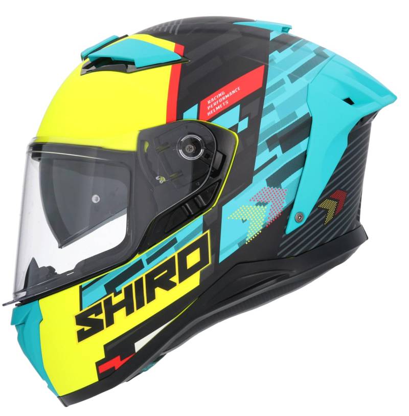 DOBLE XX Shiro Alpha Race One Helm mit doppeltem Visier 22.06, vollständig zugelassen, Größe L 59/60 von DOBLE XX