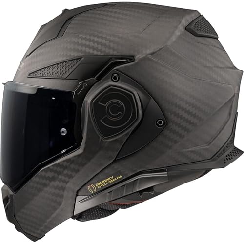 LS2 Helme Advant X Carbon Matt Modular Helm mit Sun Vision (Größe L 59/60) von DOBLE XX