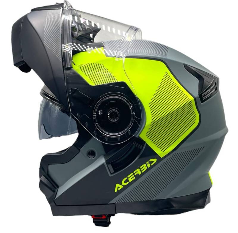 Modularer Helm ACERBIS SEREL Grau und Neongelb 22-06 (L 59/60) von DOBLE XX