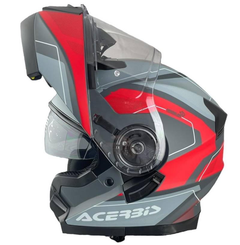 Modularhelm ACERBIS SEREL Rot und Grau 22-06 (M 57/58) von DOBLE XX