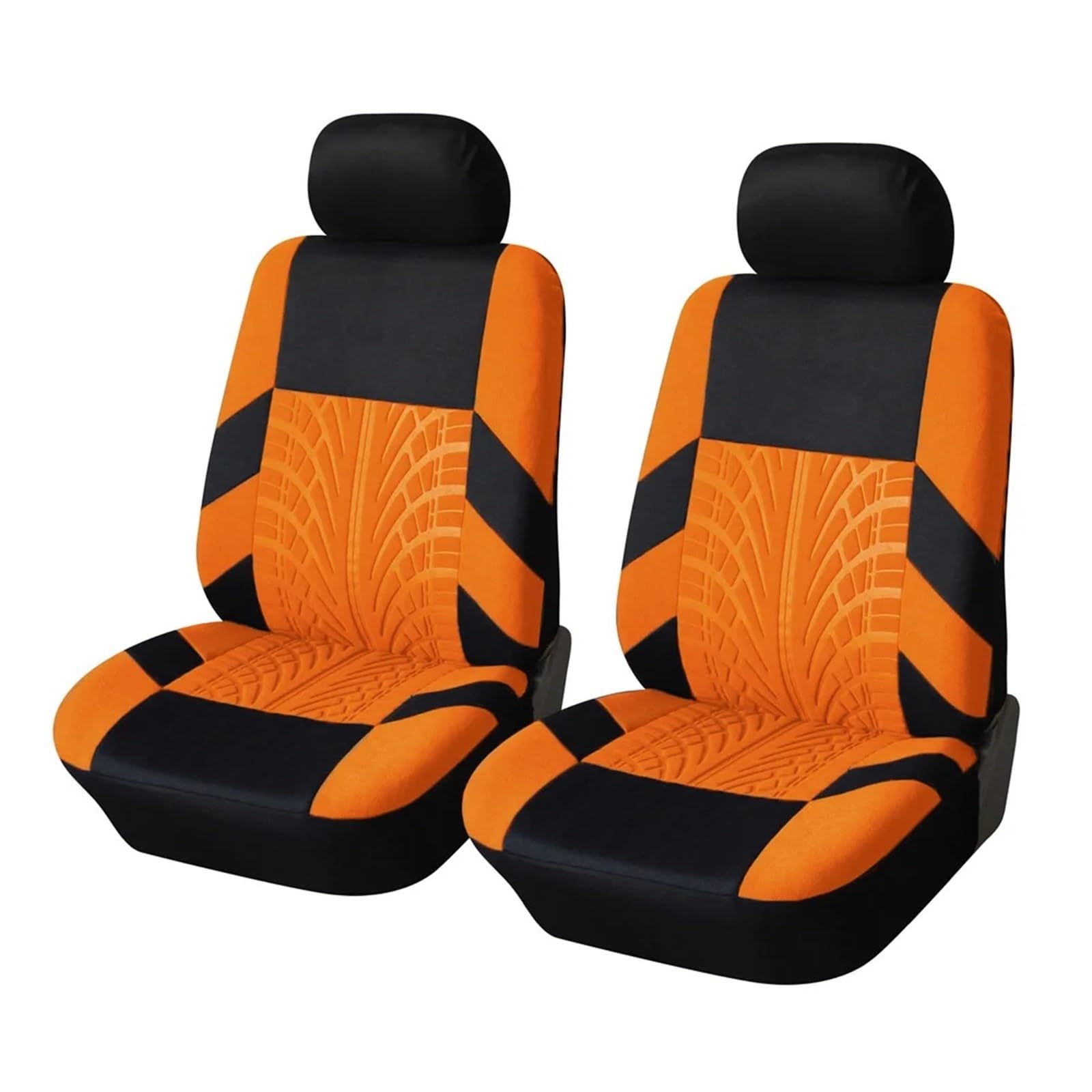 DOBRVVGT Autositzbezüge,Sitzbezüge Auto Autositzbezüge-Set aus Polyester, universell passend for die meisten Autos, LKW, SUV, Van, vorn und hinten, Schutz(Orange-2Piece) von DOBRVVGT