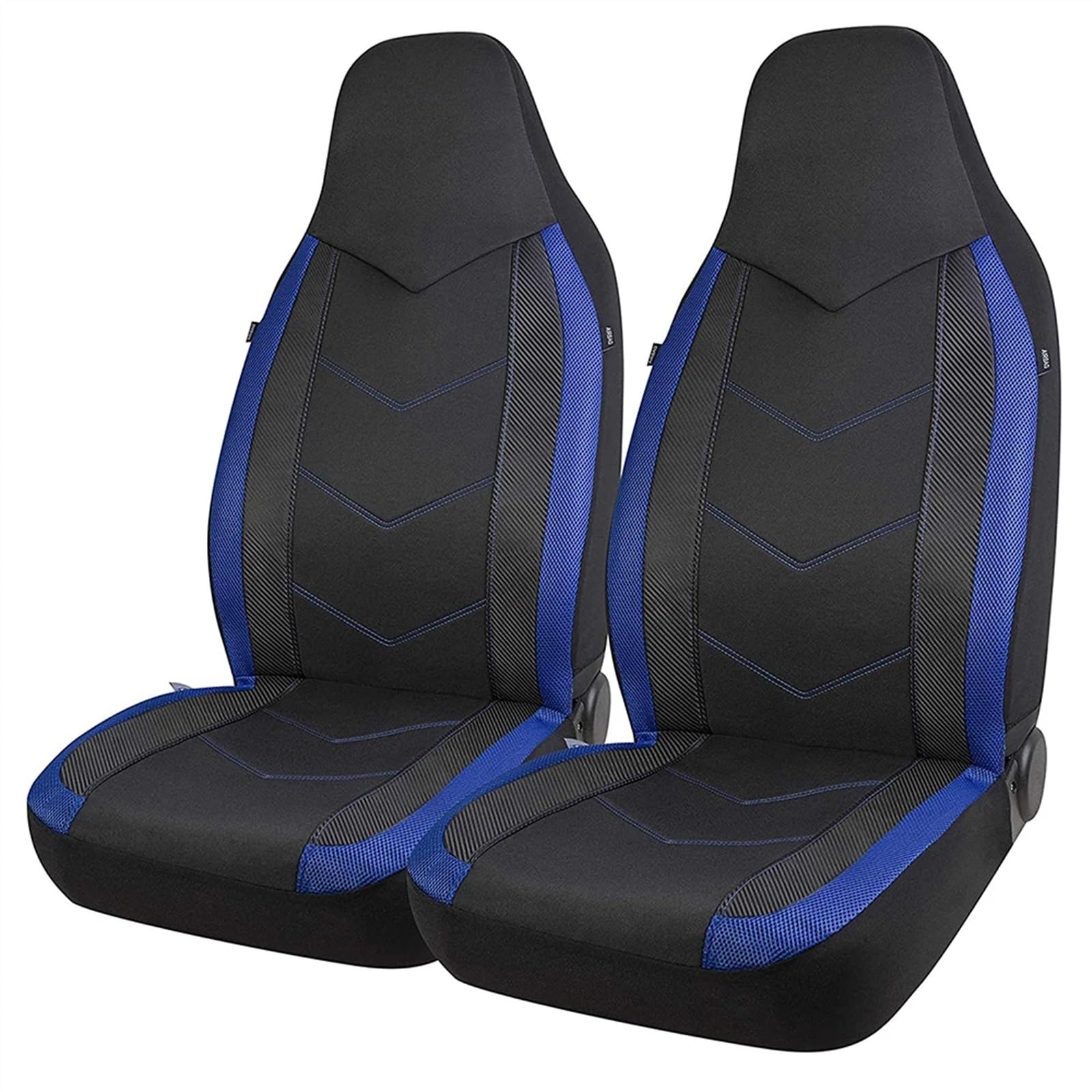 DOBRVVGT Autositzbezüge,Sitzbezüge Auto Autositzbezüge aus Netzstoff, sportliches Design, Airbag-kompatibel, passend for die meisten Sitzkissen for Autos, SUVs, LKWs und Lieferwagen(Black+Blue) von DOBRVVGT