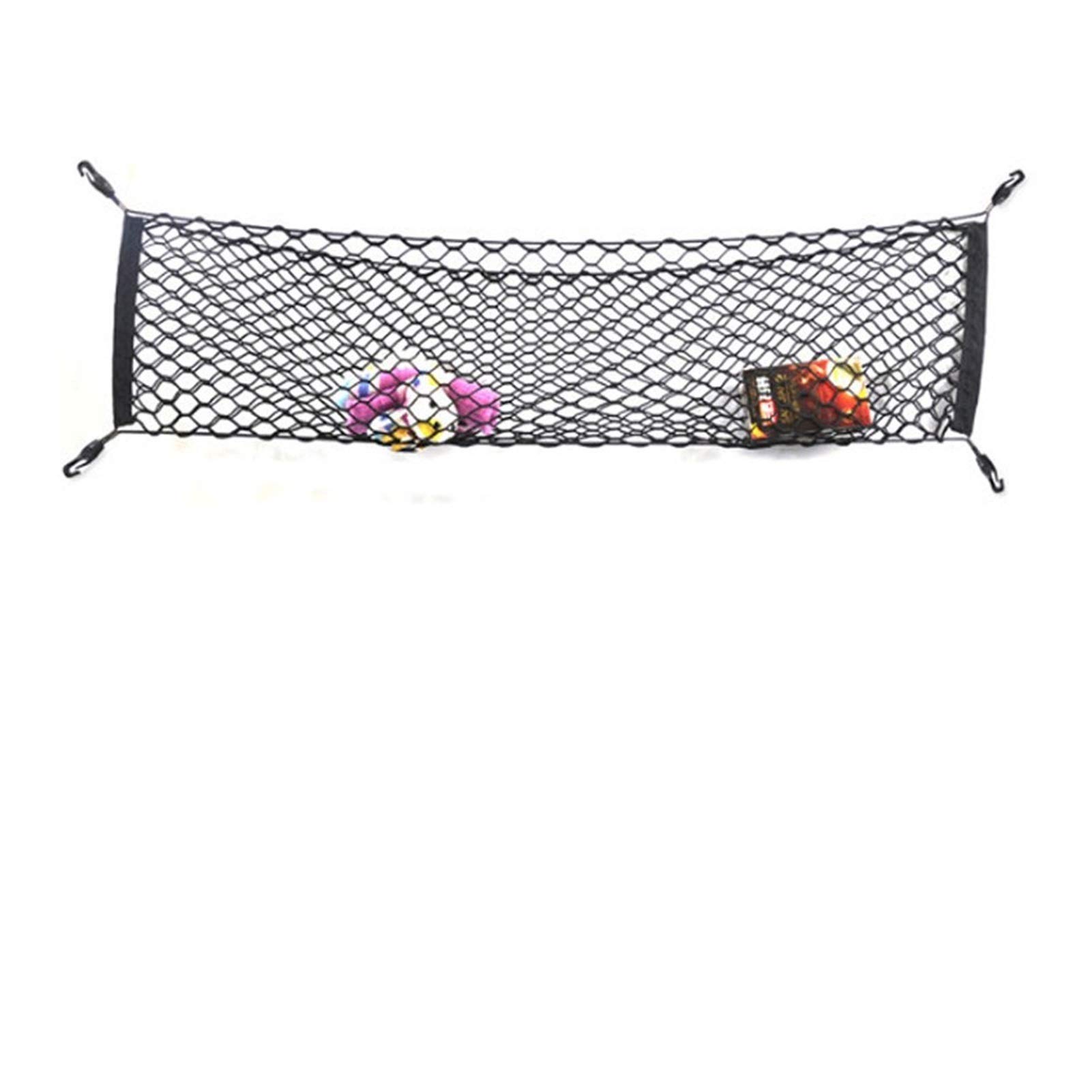 GepäCknetz Auto,GepäCknetz 60 * 50 90 * 40 90 * 60 70 * 70 120 * 60 cm Auto mesh elastische Nylon hintere rücksehnelkofferraum lagerung Organizer gepäck netzhalter zubehör(90x40) von DOBRVVGT