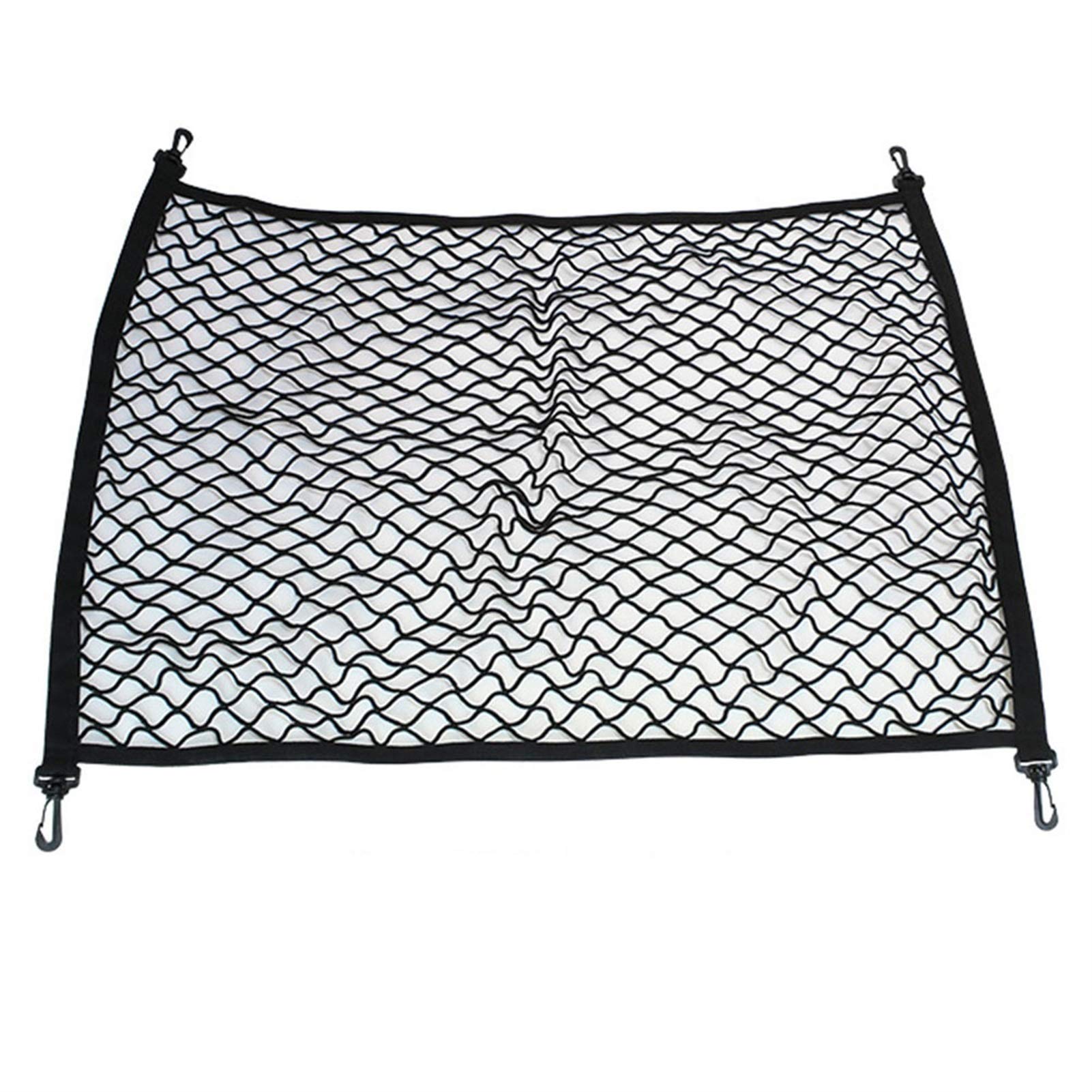 GepäCknetz Auto,GepäCknetz Elastische String Net Mesh Aufbewahrungstasche Auto Seil Trennung Net Box Aufbewahrungsnetzfach Kofferraum Gepäck Festnetz(55X90cm) von DOBRVVGT