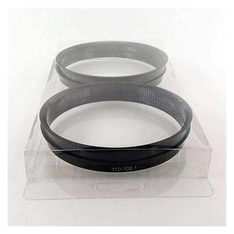 Zentrierringe,Radnaben-Zentrierringe 71.6-60.1mm 20 stücke schwarz kunststoff rad hub centric ringe benutzerdefinierte größen vorhanden rad rim teile zubehör(Blister package) von DOBRVVGT