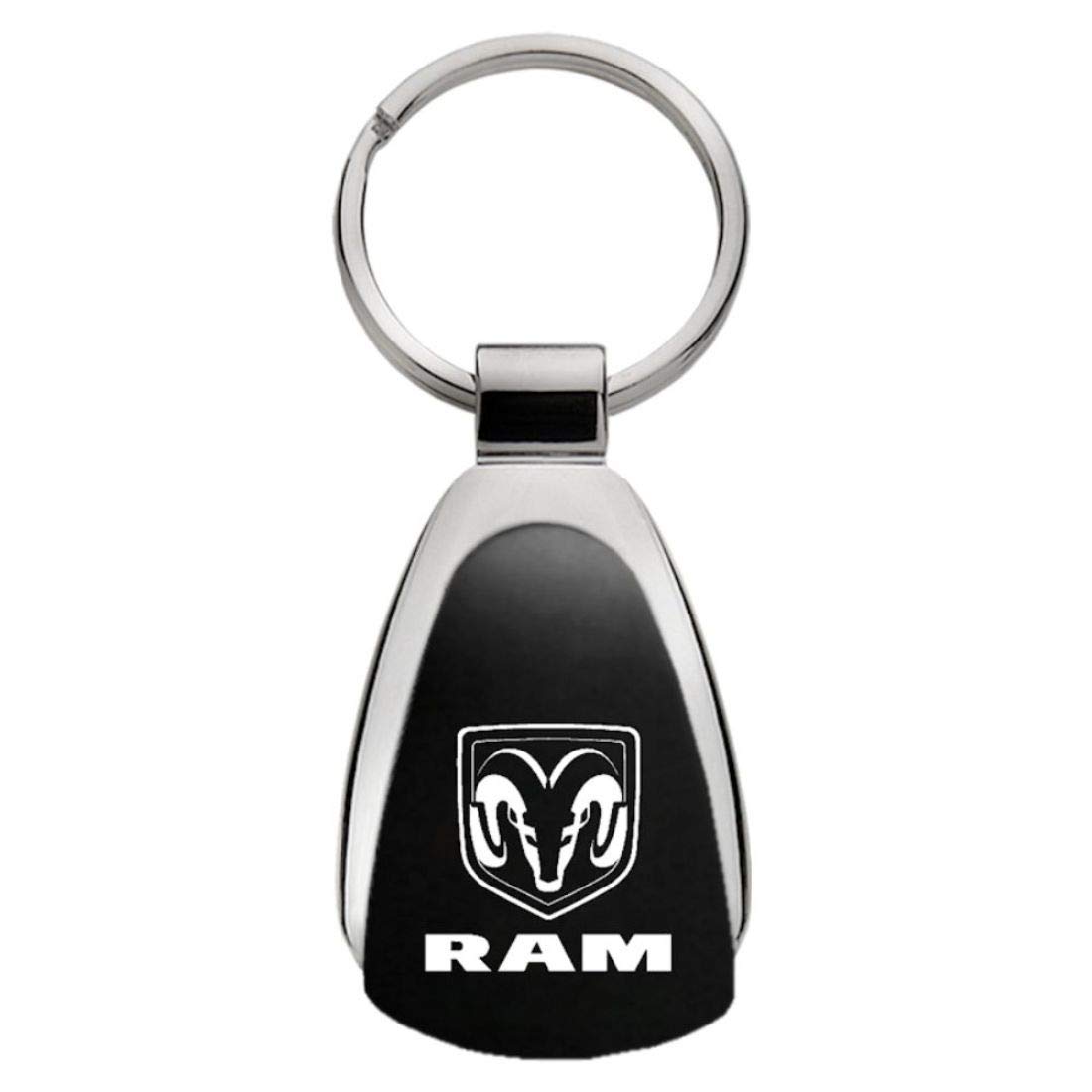 Ram Logo Black Tear Drop Key Chain von Au-TOMOTIVE GOLD