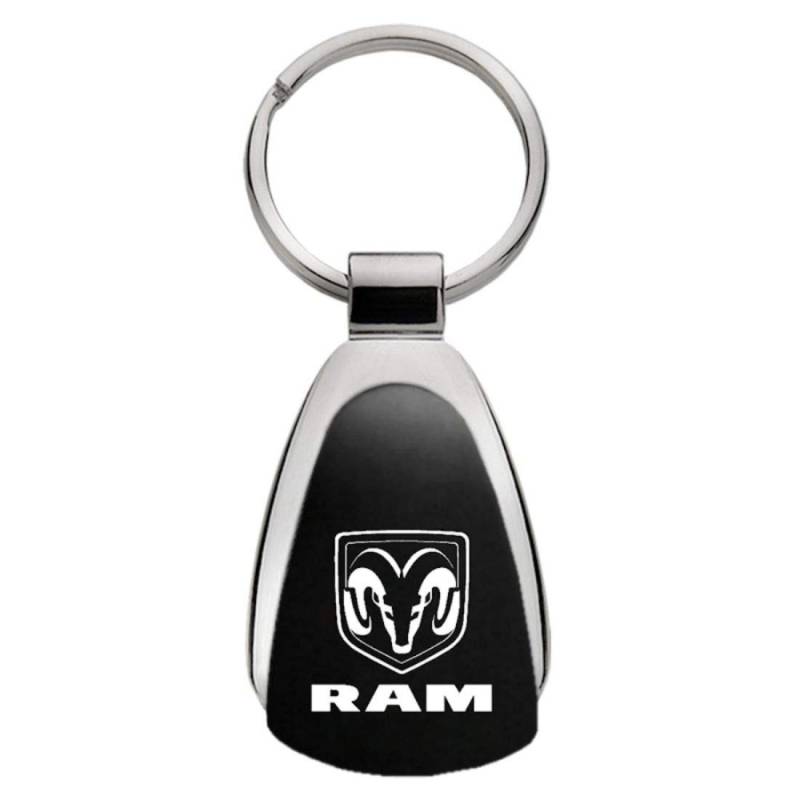 Ram Logo Black Tear Drop Key Chain von DODGE