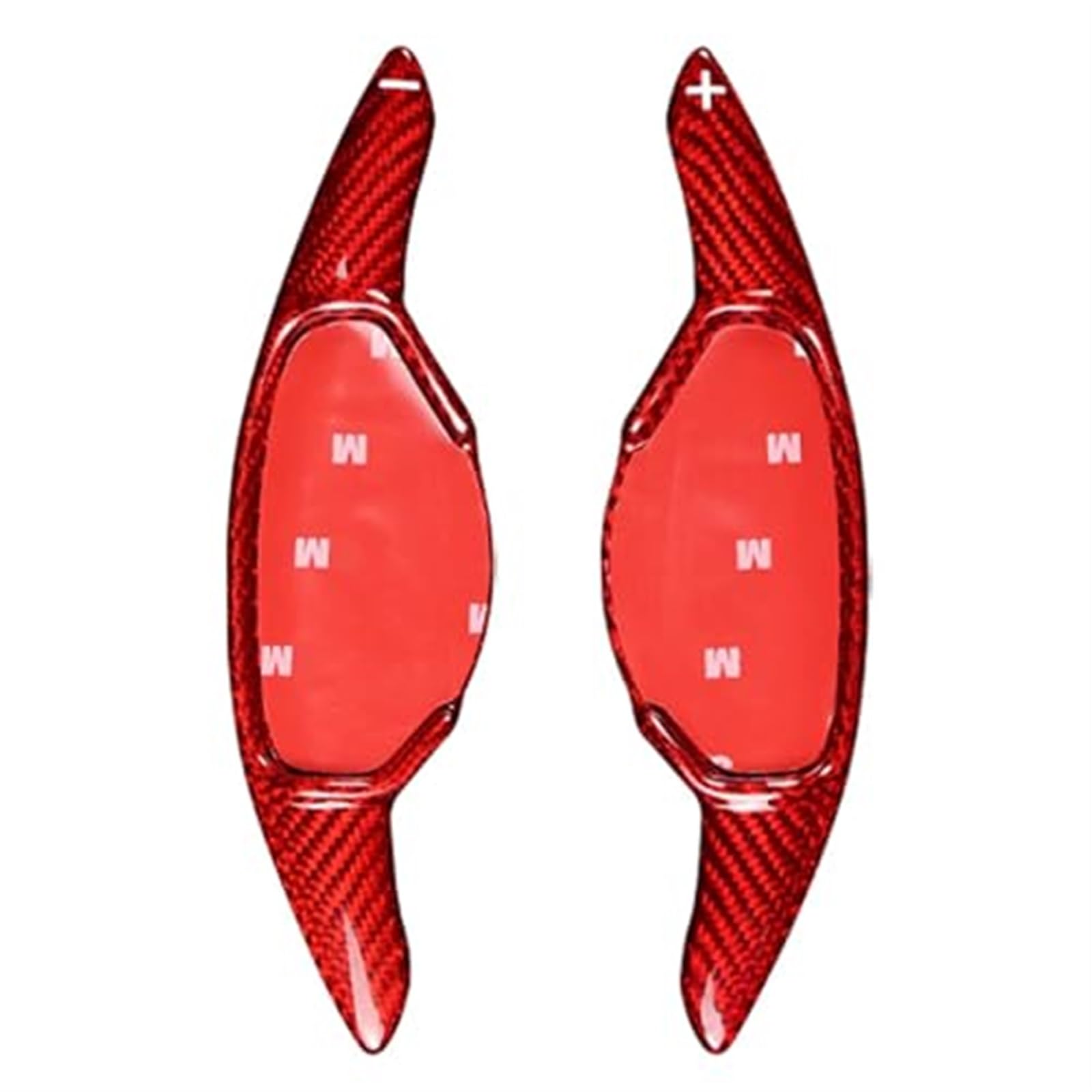 DOFABI 1 Paar Carbon Fiber Auto Lenkrad Schaltwippen Verlängerung, for Nissan, for Teana, for Altima 2019 2020 Auto Innenausstattung Schaltwippen-Erweiterungen(Red) von DOFABI