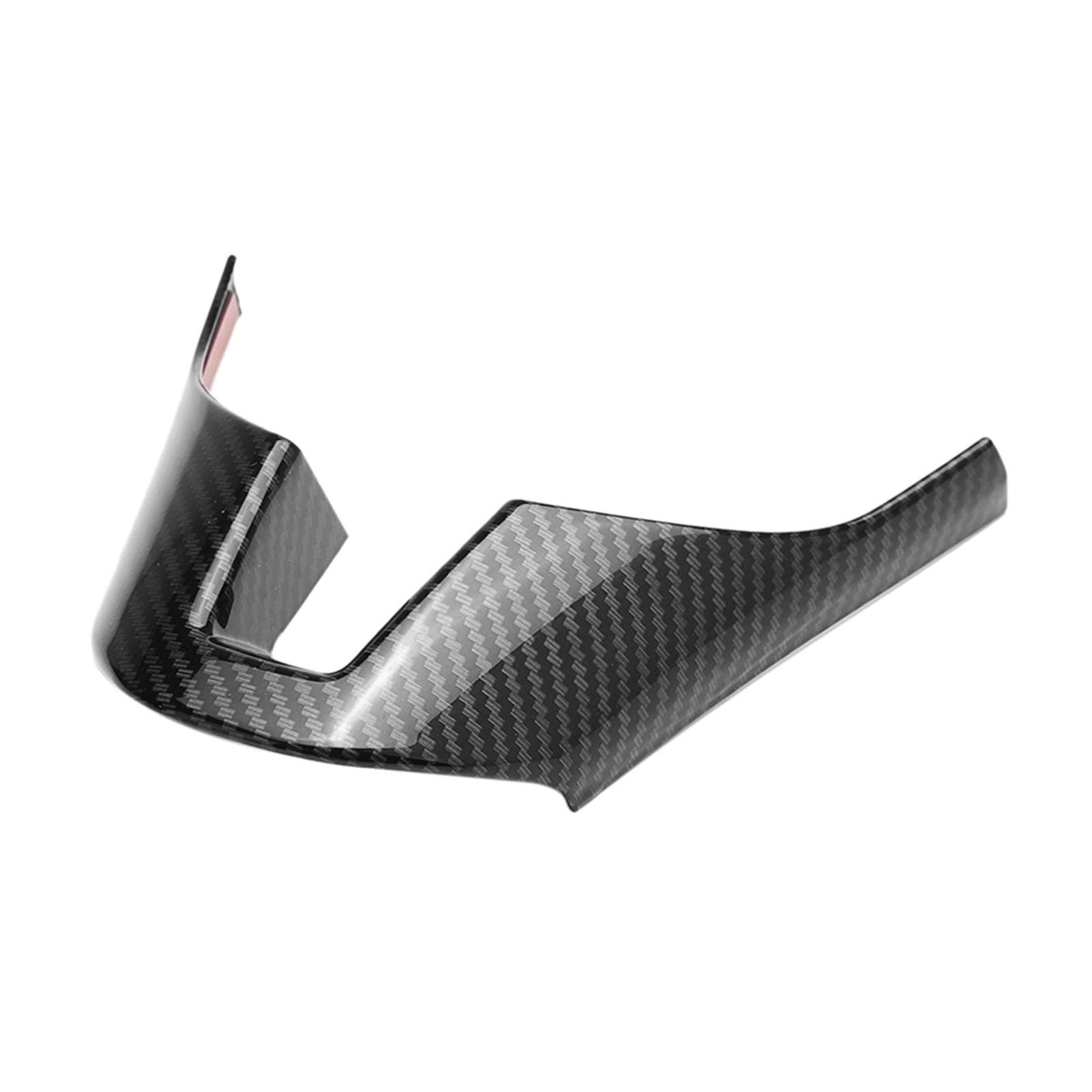 DOFABI Carbon Fiber Lenkrad Zierrahmen Verkleidung, for Mazda, 3 Axela 2014 2015 2016 Zierabdeckung für Lenkradverkleidung von DOFABI