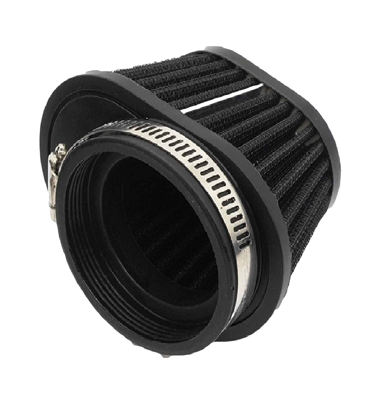 DOFABI Motorrad-Luftfilter 51mm 55mm 60mm Motorrad-Rennwagen Sport Lufteinlassfilter XH-UN073 Motorrad-Luftfilter(Black 51MM) von DOFABI