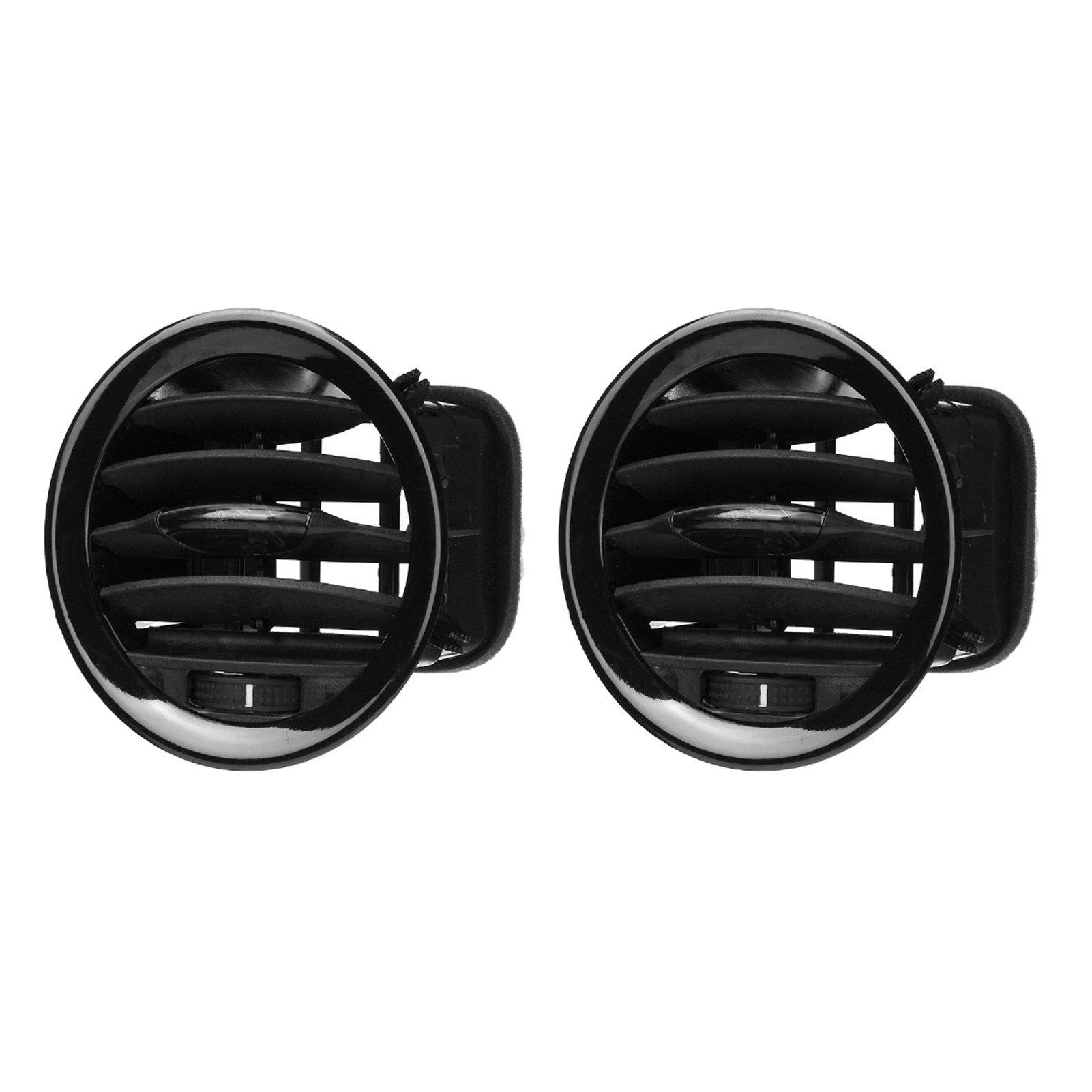 DOFABI Schwarz Auto Innen Heizung Air Vent Düse Grille Klimaanlage Outlet, for Vauxhall, for Opel, for ADAM for Corsa D MK III 13417363 Auslass des Klimaanlagengitters(2pcs) von DOFABI