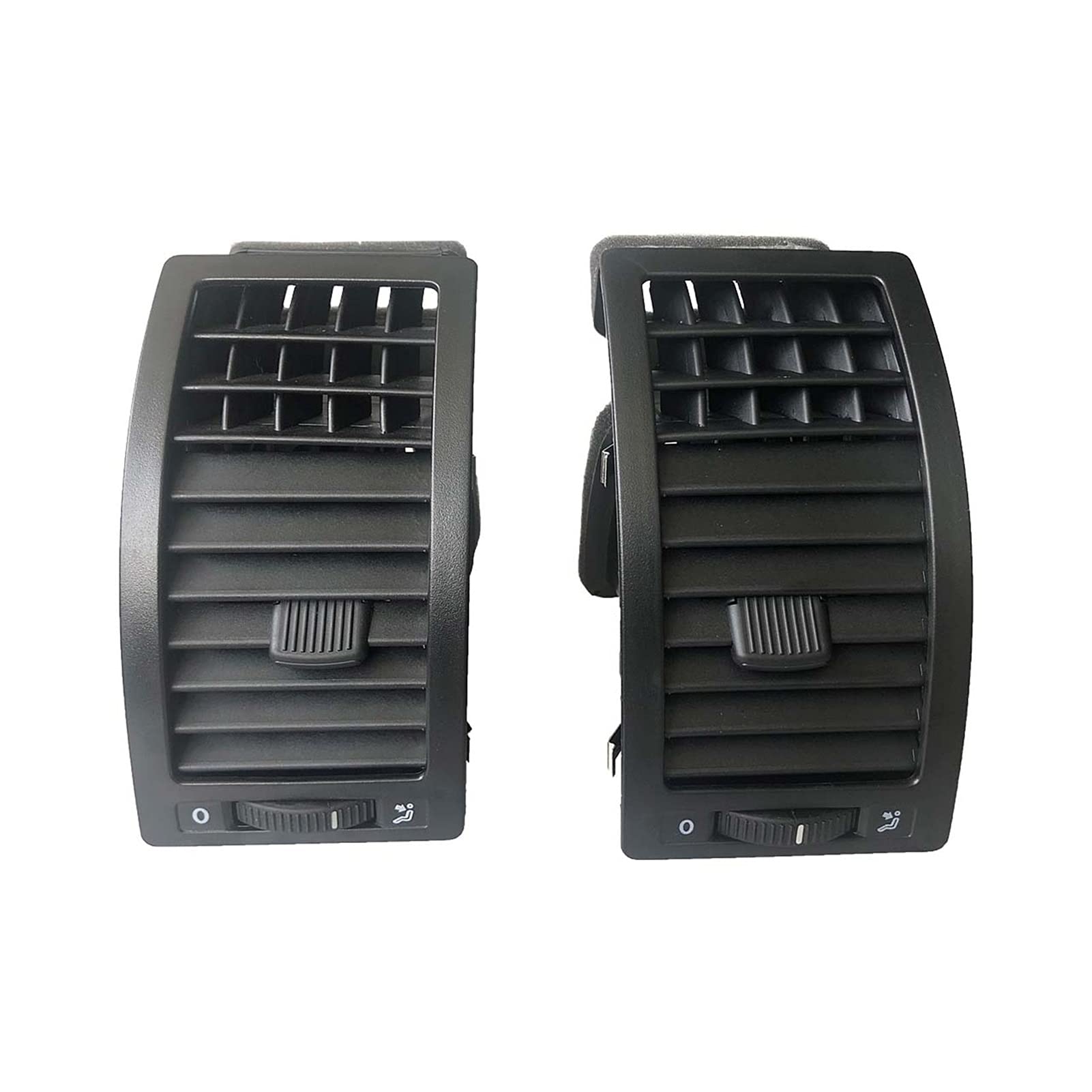 DOFABI Schwarz Links Rechts Dash Auto AC Air Outlet Vent, for VW, for Polo Limousine MK4 9N, for Vento, 2002-2009 6Q0819704 6Q0819703 6Q0 819 704 703 Auslass des Klimaanlagengitters(1 Pair) von DOFABI