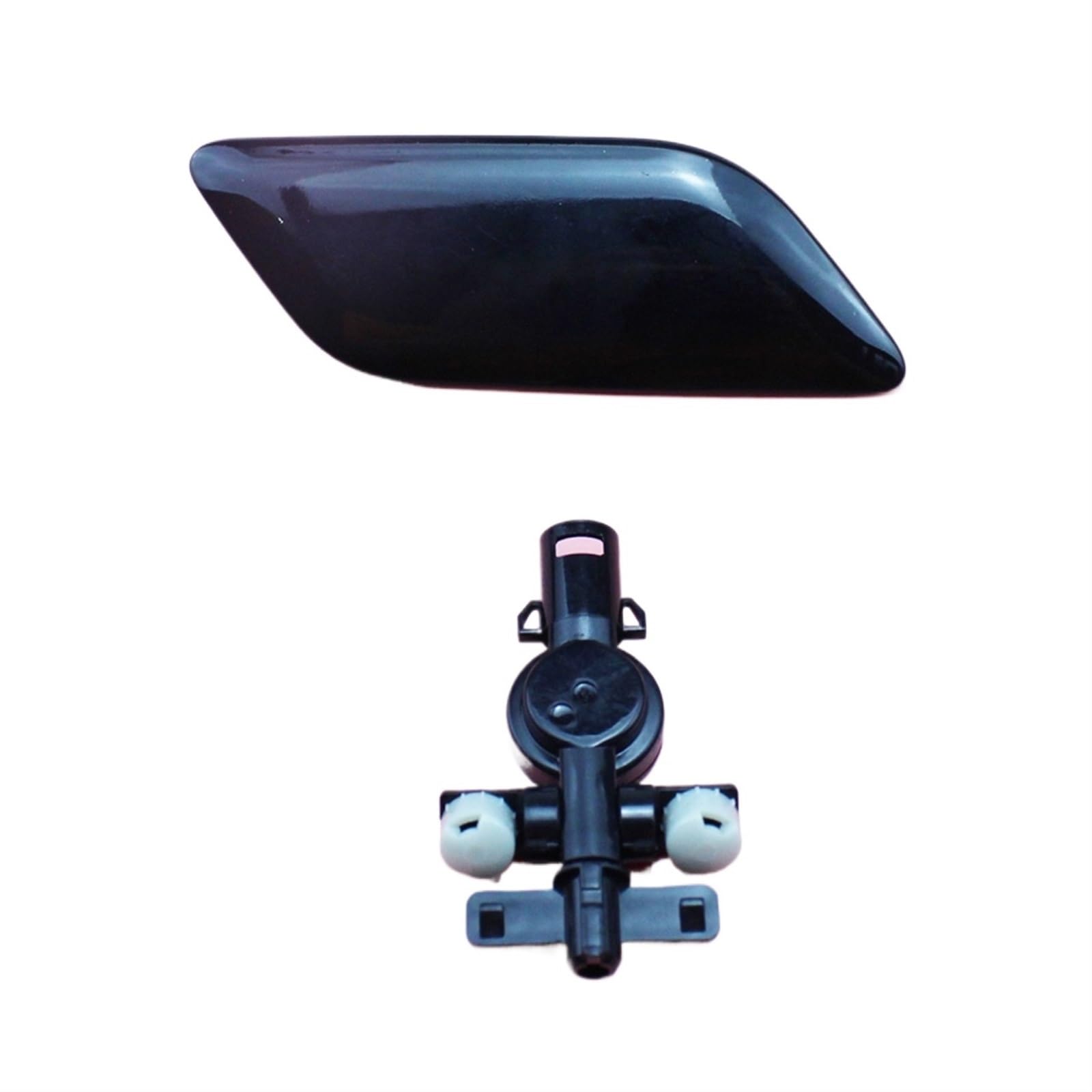 DOFABI Schwarze Scheinwerfer-Scheinwerfer-WASCHANLAGE DÜSE Jet-DECKELKAPPE Abdeckung mit Stecker, for, for Toyota, for Camry 2009-2011 85045-33060 85044-33070 Scheinwerferwascher-Kappenbaugruppe(Righ von DOFABI