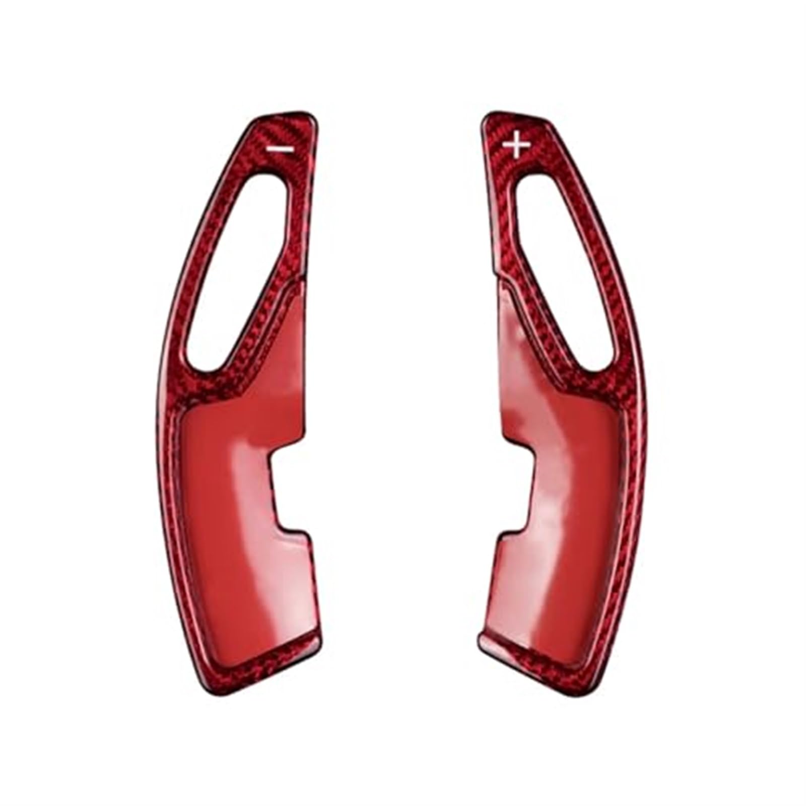 DOFABI for Lexus, 2015-2020 ist NX RC F, for Sport, for Fsport NX200t IS250 RC300 Carbon Fiber Auto Lenkrad Paddle Shifter Verlängerung Aufkleber Schaltwippen-Erweiterungen(Red) von DOFABI