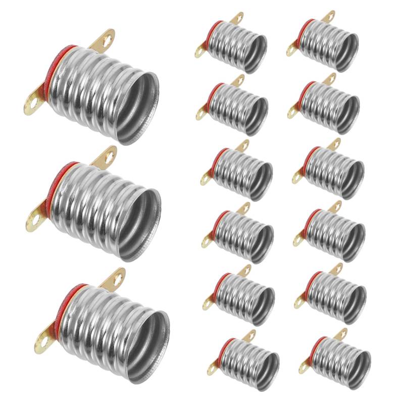 20St E10-Lampenfassung E Lampenfassung Mini LED Lampenfassung Schraubsockel Glühbirnenhalter Mini-Lichthalter kleines Uhrwerk W-lan Lichtperlenhalter kleine Lampenhalterung Silver DOITOOL von DOITOOL