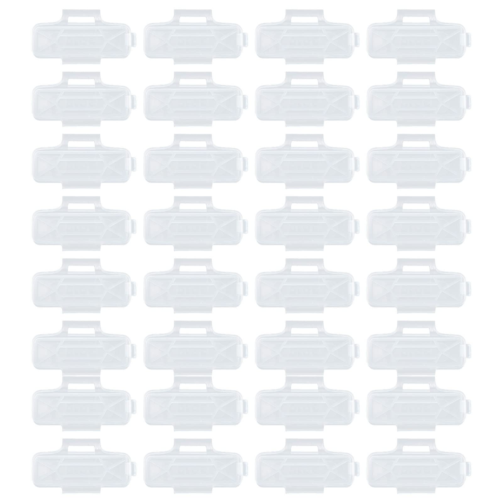 DOITOOL 100st Kabelidentifikationsbox Draht-organizer Kabelbinder Etikett Drähte Schild Netzwerk Kabelorganisator Leere Drahtaufkleber Steckdosenabdeckungen Babysicher Führt Name Plastik von DOITOOL