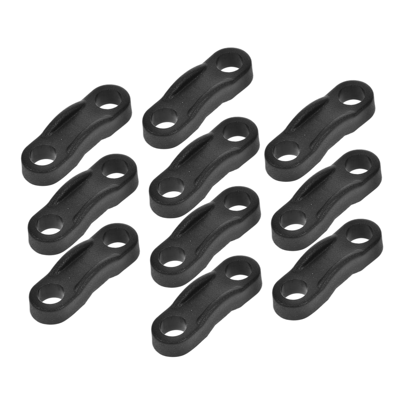 DOITOOL 10st Drahtcrimpbrett Kabelclips Kleben Kabelkanal-set Kabelklemme Drahtbefestigungen Doppelseitiges Klebeband Abnehmbar Kabelmanagement Kleine Kabelschellen Ladekabel Plastik Black von DOITOOL