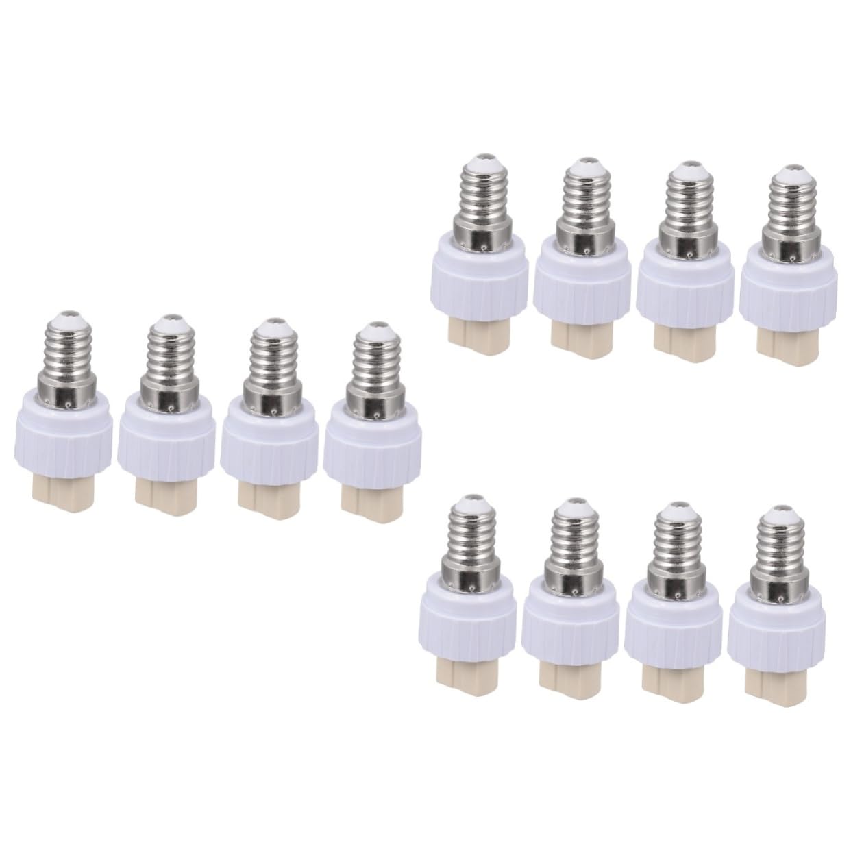 DOITOOL Birne 12 Stück E14 Auf G9 Lampenfassung Lampenfassung Adapter Glühbirnen-Konverter Lampenkonverter Lampenbirnen-Adapter Led-Licht-Konverter Led-Licht-Adapter Kunststoff Weiße von DOITOOL