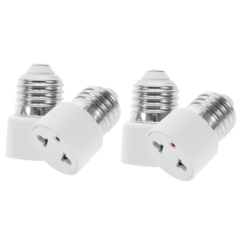 DOITOOL 4 Stück E27 Konverter E26-e27-lampenfassung Zum Steckeradapter Lampenfassung Zum Steckdosenverteiler Glühbirnen-steckdose Lichtsteckdosen-adapter B22 Polarisiert Halterung Abs von DOITOOL