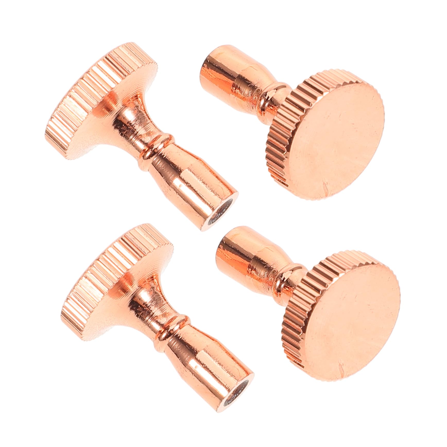 DOITOOL 4 Stück Lampenkopf-Knopfschalter Glühbirnen Dimmschalter lampenschalter lichtschalter wand lampe schnurschalter Fassungsknopf für Stehlampe Schaltknauf drehen Kupfer Rose Gold von DOITOOL