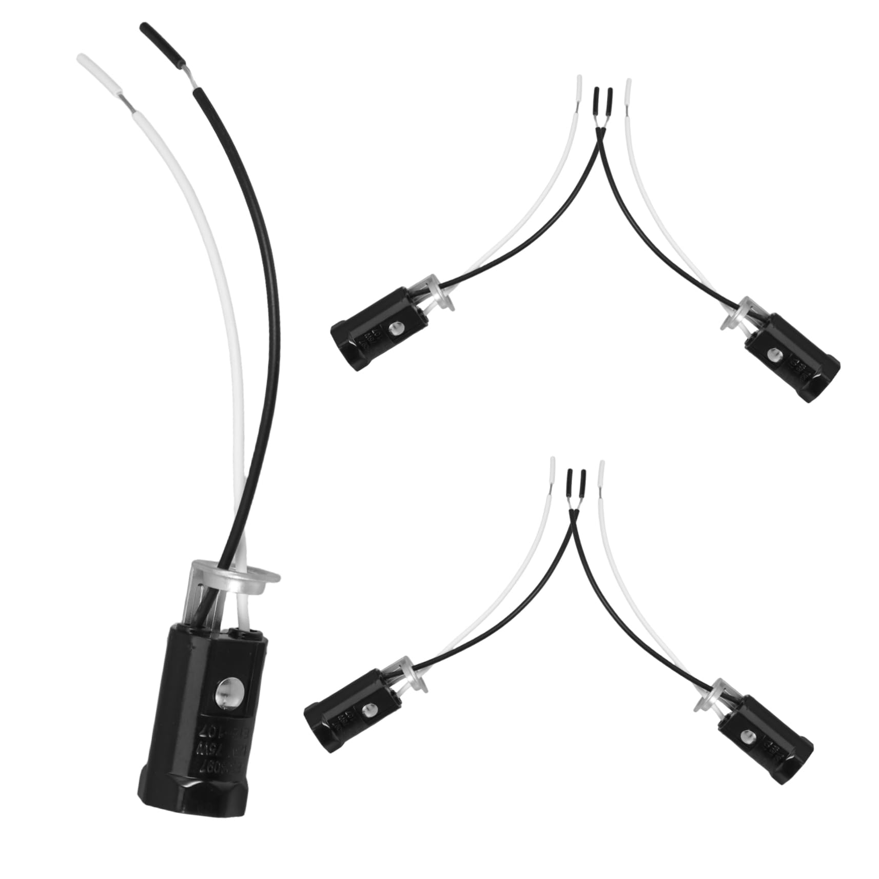 DOITOOL 5St Lampenfassung aus Bakelit zum Einstecken e12 Kandelaberfassung E12-Sockeladapter E12 Lampenfassung zum Einschrauben e12 auf e27 adapter e12 LED-Fassung Kupferleitfolie Black von DOITOOL