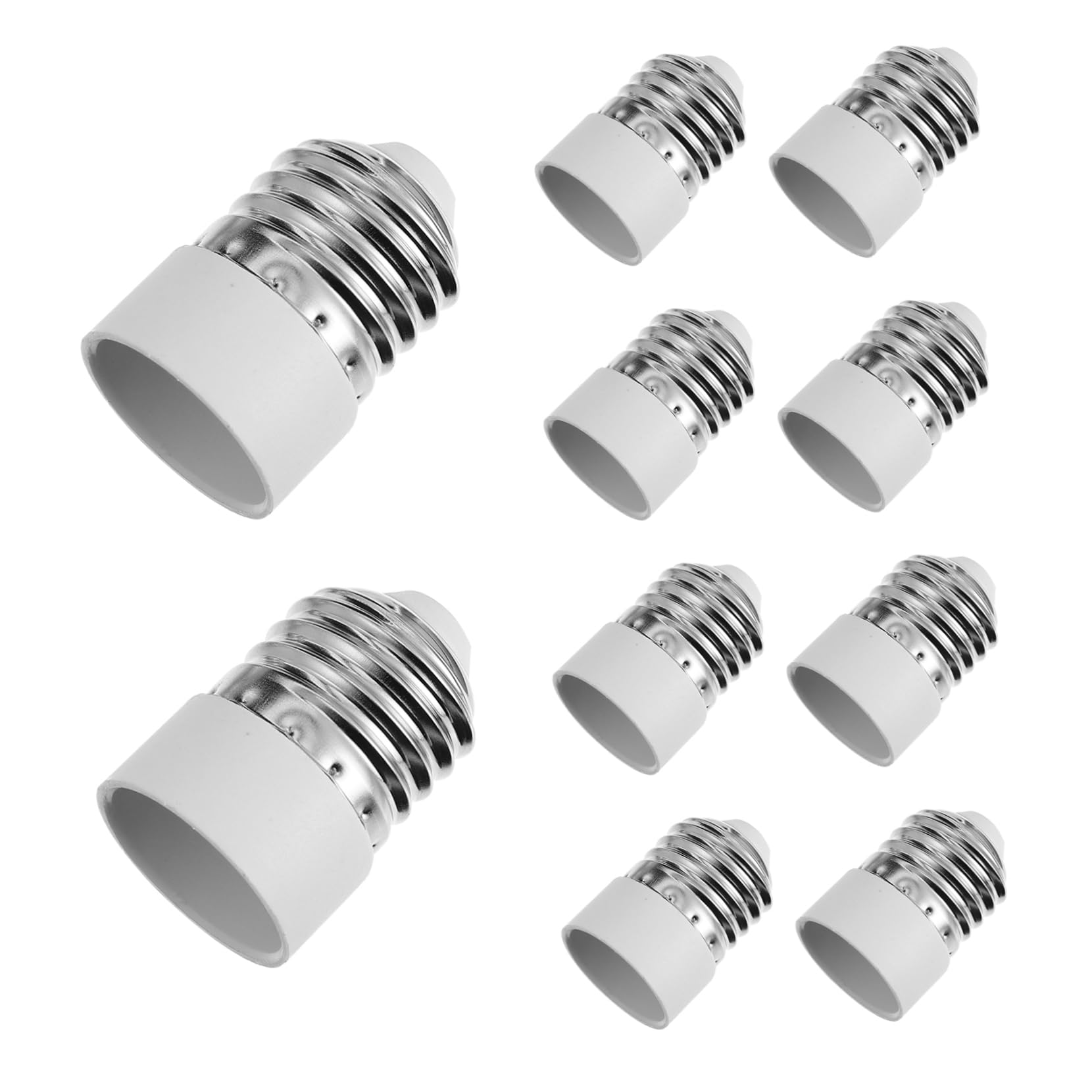 DOITOOL E27 Zu E14 Lampenfassung Adapter Langlebiger Lampenstecker Polarisiertes Handsteckdosen Lampenhalter Set Perfekte ösung Für Glühlampen Und Energiesparlampen von DOITOOL