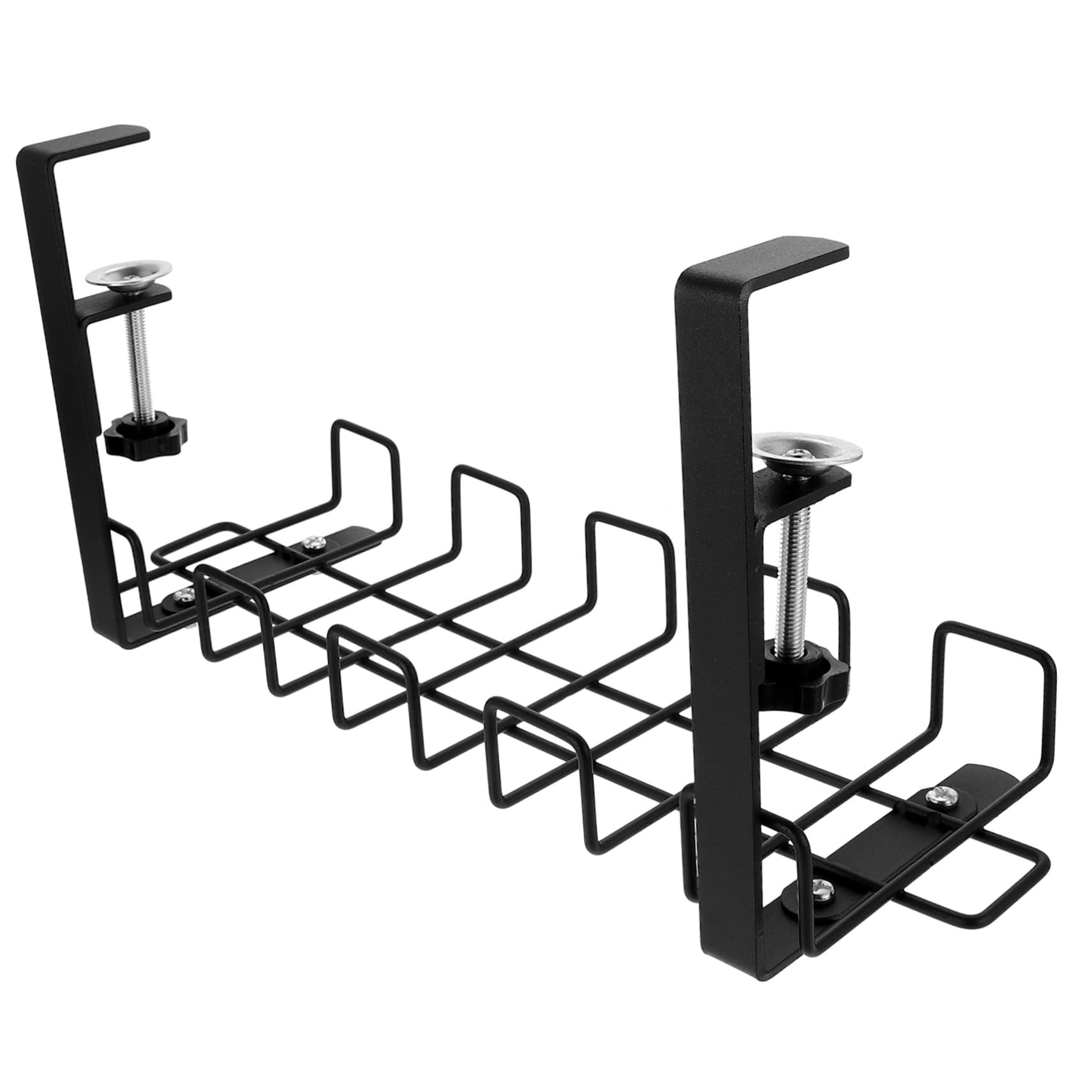 DOITOOL Kabelmanagement-rack Unter Dem Tisch Kabelrinne Schreibtischkabel Inhaber Stehen Clips Anschlüsse Tablett Stehpultkabel Draht Korb Wickler Kabelkanal Monitor Kohlenstoffstahl Black von DOITOOL