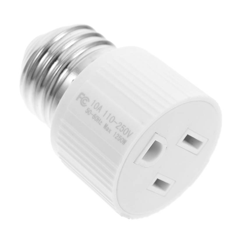 DOITOOL Lampenkopfadapter Stiftlichtadapter Pin-Licht-Lampenfassung Außenlichtadapter E-Lampenadapter Lampenfassung E E26-Fassungsadapter Lampenfassungen und Lampenteile Plastik Weiß von DOITOOL