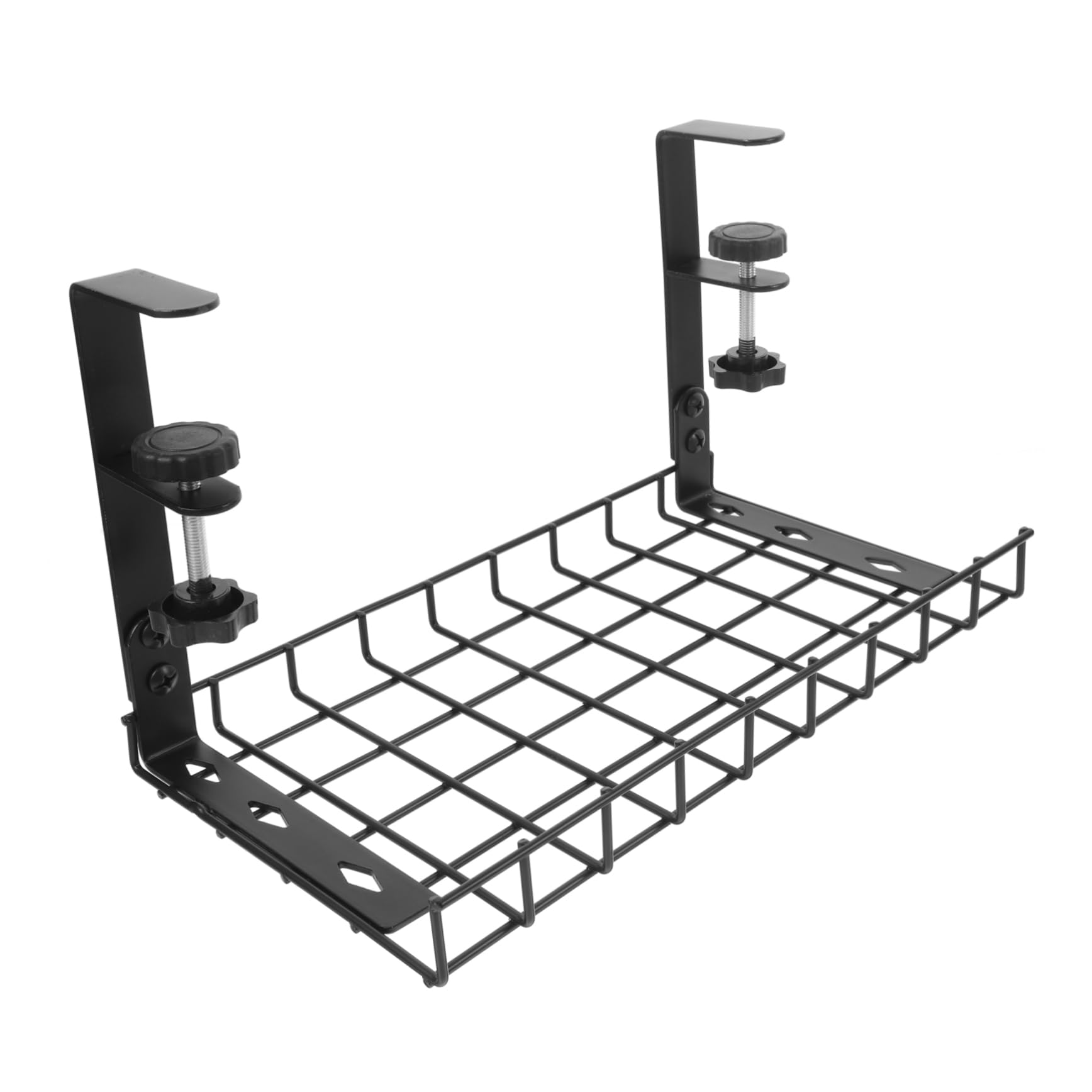 DOITOOL Line-Lagerregal Kabelmanagement Kabelkorb Tischkabel Organizer Kabelaufbewahrung für PC Schreibtisch Kabelhalterung Büroorganisation unter Desk Wire Management Eisen Black von DOITOOL