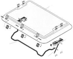 Dometic Heki 2 Rohrbügel mit Montageteilen von BRUNNER