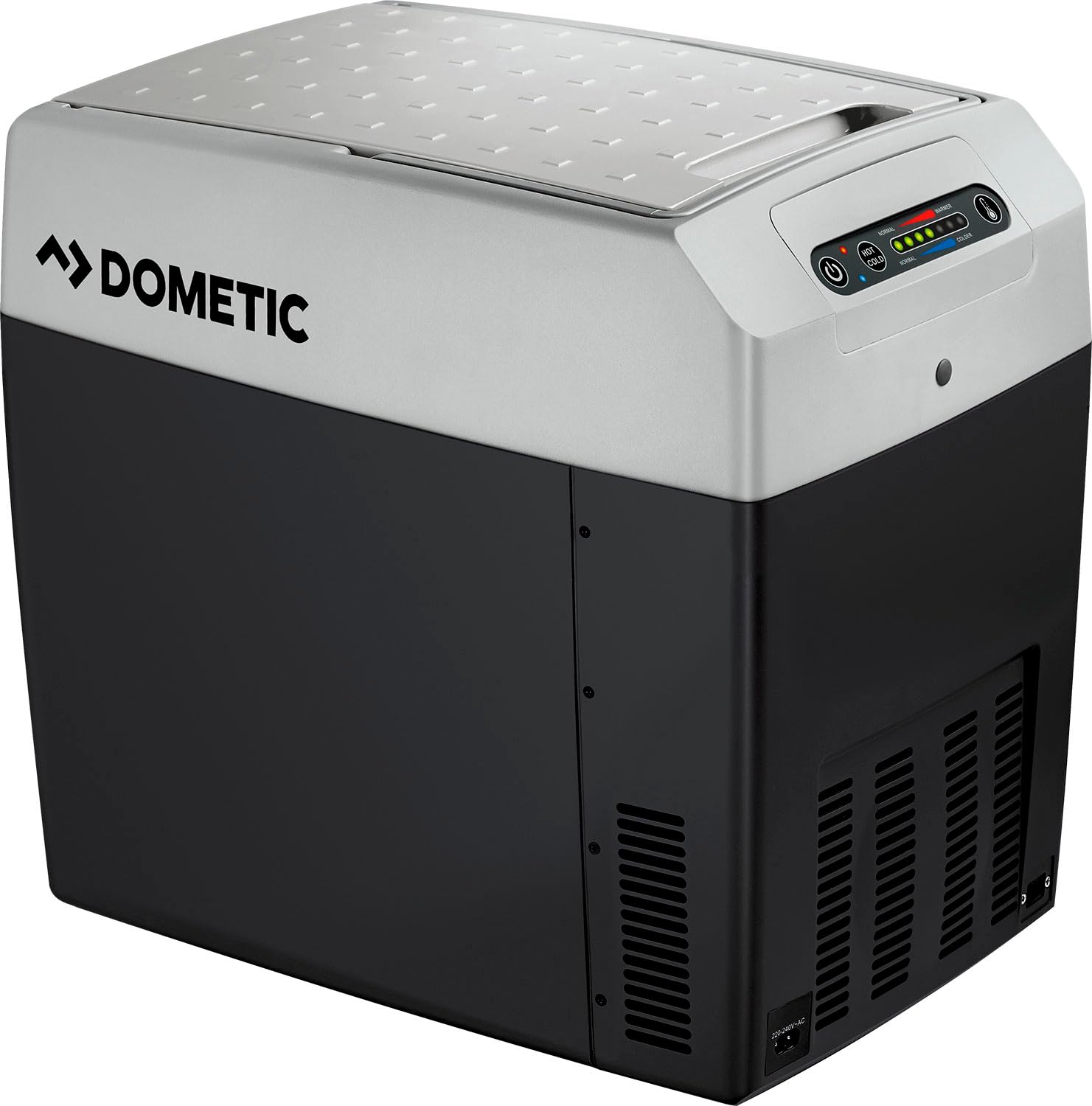 DOMETIC TropiCool TCX 21 - tragbare elektrische Kühlbox, 20 Liter, 12/24 V und 230 V für Auto, Lkw, Boot, Reisemobil und Steckdose, Grau von DOMETIC