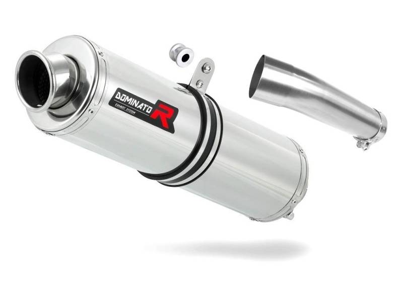 Auspuff SV 650 N rund Endschalldämpfer Dominator Exhaust Racing Slip-on 1999 2000 2001 2002 von DOMINATOR EXHAUST SYSTEM