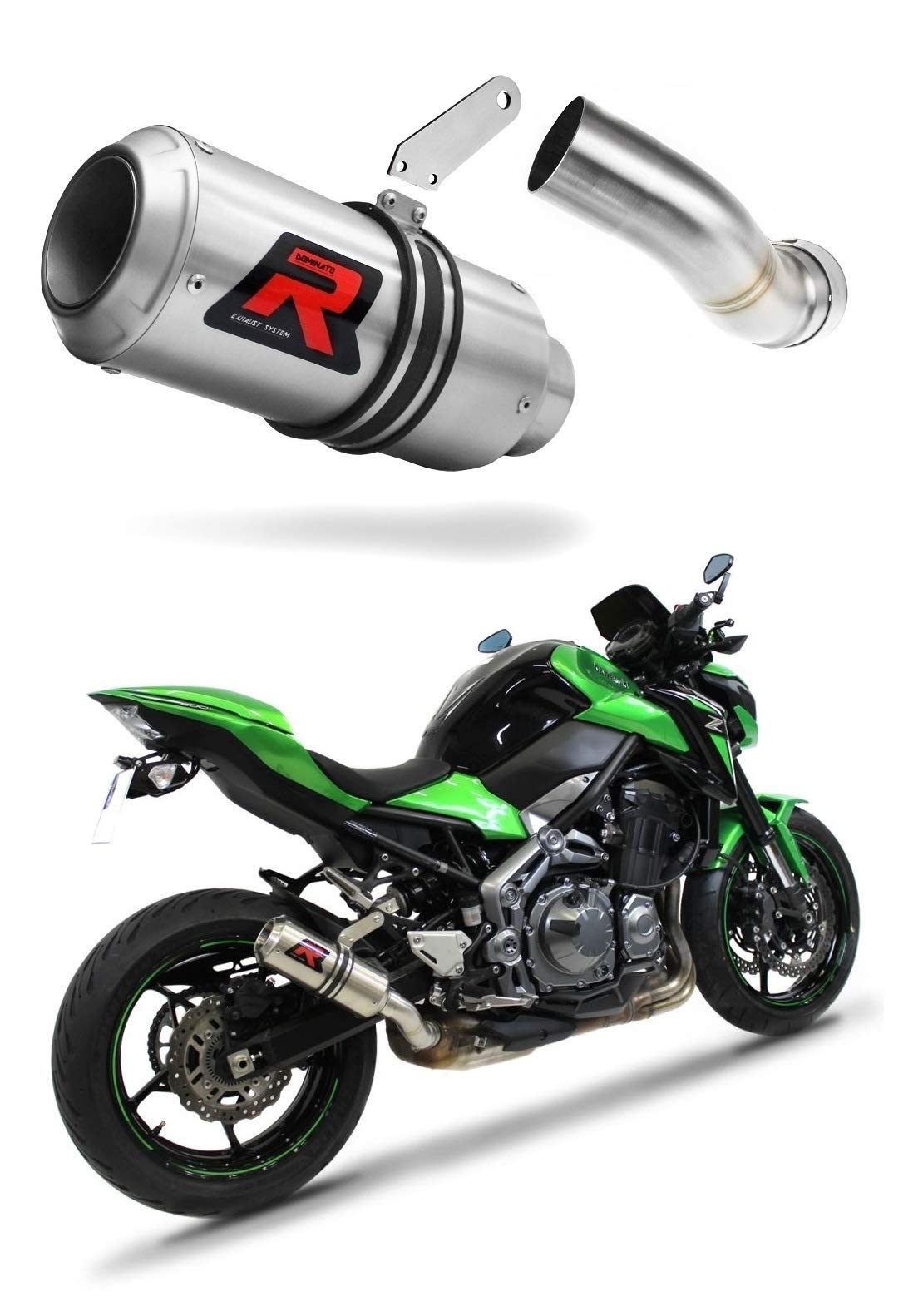 DOMINATOR Auspuff Endschalldämpfer GP kompatibel mit Z 900 2017-2019 von DOMINATOR EXHAUST SYSTEM