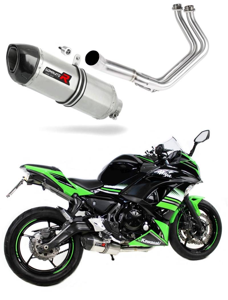 DOMINATOR Auspuffanlage Endschalldämpfer HP1 kompatibel mit NINJA 650 2017-2023 von DOMINATOR EXHAUST SYSTEM