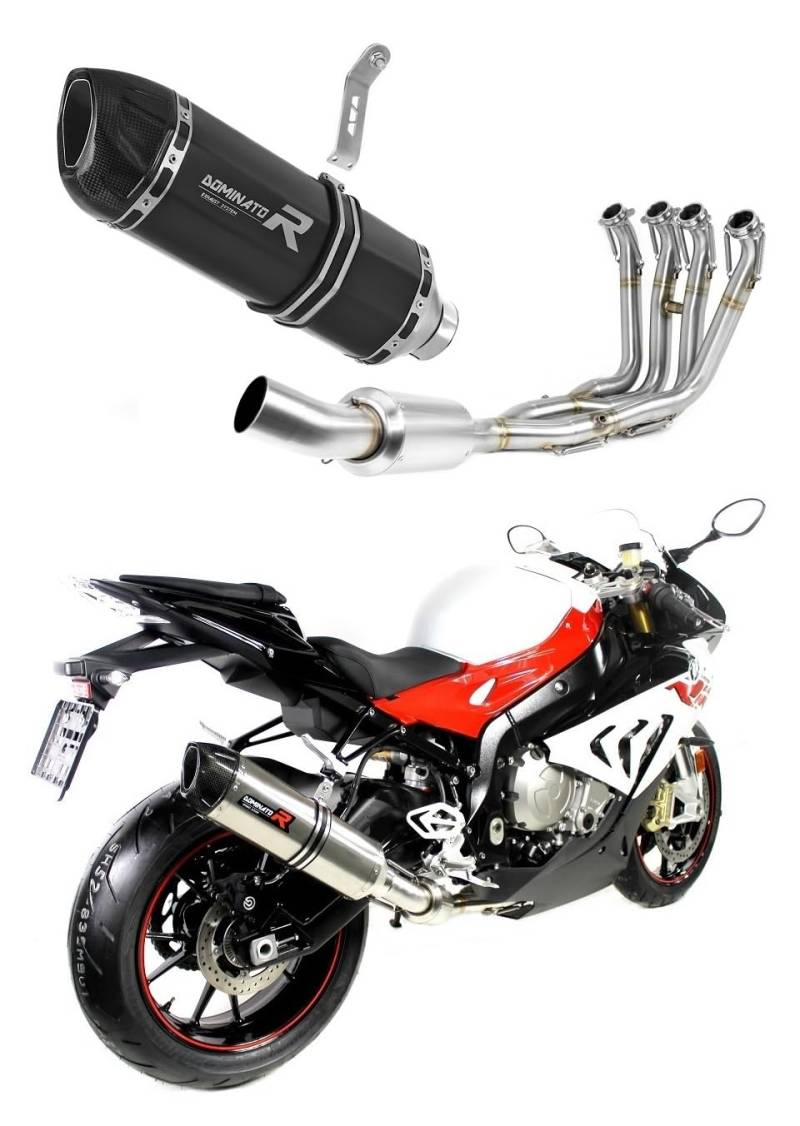 DOMINATOR Auspuffanlage Endschalldämpfer HP1 schwarz kompatibel mit S1000RR EX 2017-2018 von DOMINATOR EXHAUST SYSTEM