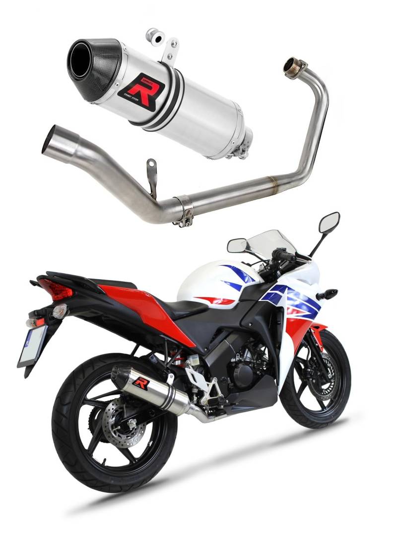 DOMINATOR Auspuffanlage Endschalldämpfer HP3 kompatibel mit CBR 125 R 2011-2018 von DOMINATOR EXHAUST SYSTEM